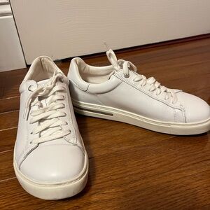 Birkenstock Women’s White Leather Sneakers Size 38